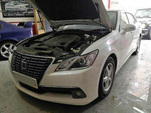 Toyota Crown 2015год 2500сс — отключение контроля катализаторов