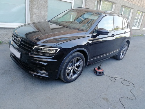 VW TIGUAN 2.0TSI чиптюнинг от APR 315лс на выходе